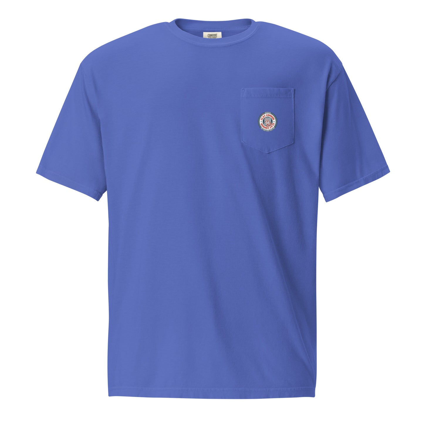 Unisex garment-dyed pocket t-shirt Logo Back
